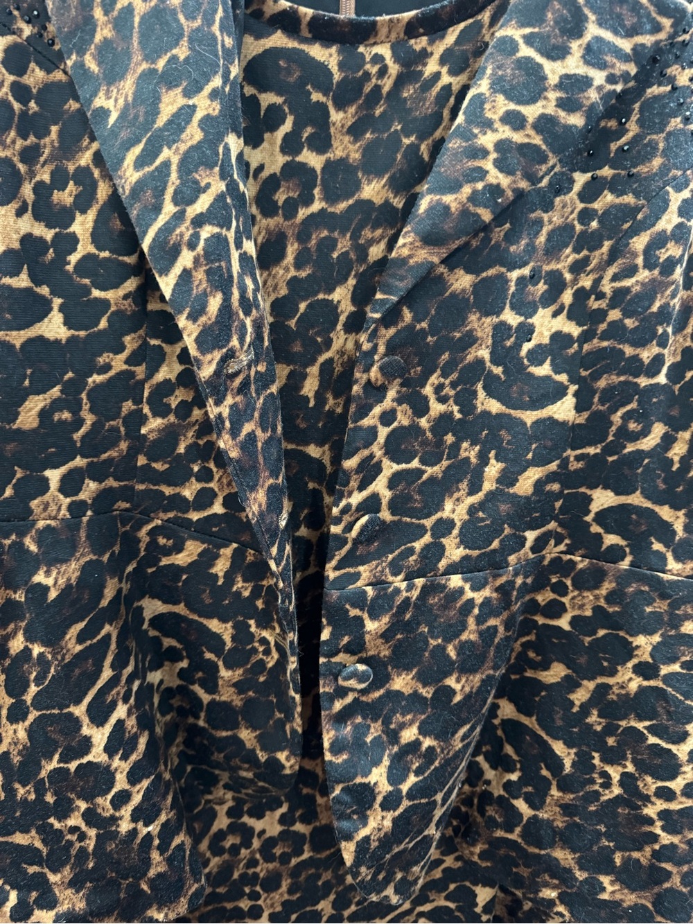 Vintage animal print Antthony Dress Suit size 1X - Picture 4 of 8